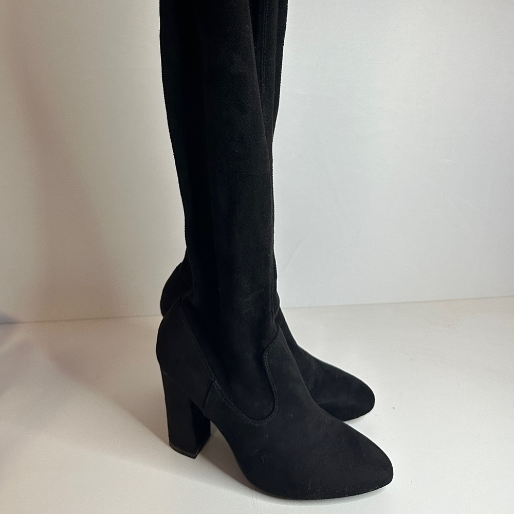 Forever 21 Black Over-the-Knee Boots